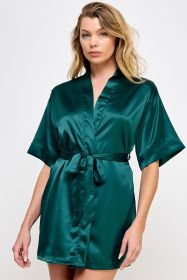 1947 Getting Ready Robe (Color: Forest Green, size: 1X)