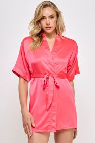 1947 Getting Ready Robe (Color: Hot Pink, size: 2X)