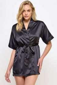 1947 Getting Ready Robe (Color: black, size: S)