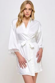 2495 Gillian Robe (Color: White, size: S/M)
