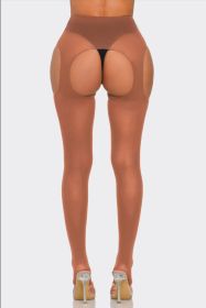 2690 Peekaboo Tights (Color: Honey Beige, size: OS)