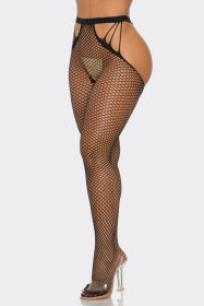 2692 What A Catch Tights (Color: black, size: Q)