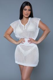 2410 Sophie Mini Dress (Color: White, size: L/XL)