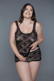 2237 Melina Set (Color: black, size: 1X)