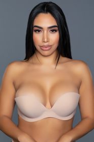 2305 Barely Even There Adhesive Bra (Color: Nude, size: D)