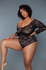 2248P Marina Bodysuit (Color: black, size: 2X)