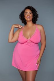 2250P Hailee Slip (Color: Coral, size: 2X)