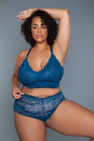 2252P Cindy Cami Set (Color: Deep Royal, size: 1X)