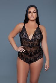 2268 Jolene Bodysuit (Color: black, size: M)