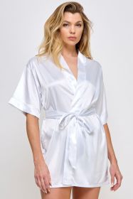 1947 Getting Ready Robe (Color: White, size: L)