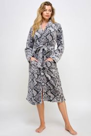 2491 Payton Robe (Color: Python, size: 1X/2X)