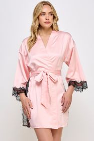 2494 Isadora Robe (Color: pink, size: 1X/2X)