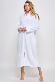 2489 Sabrina Robe (Color: White, size: 1X/2X)